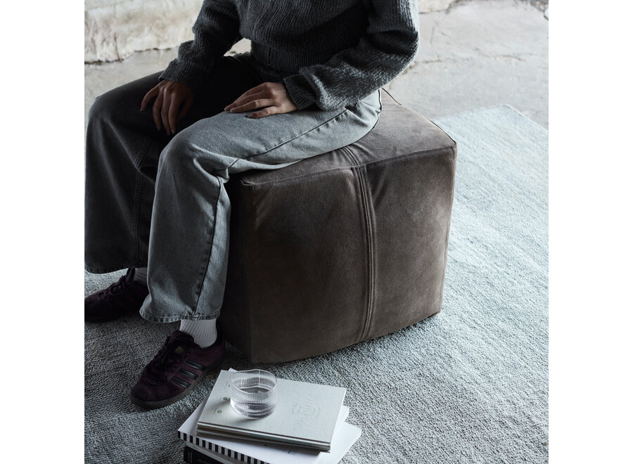 Tabouret 'Bronx' - suède