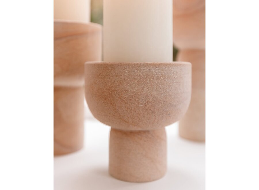 Candlestick 'Nyborg' S - smoke