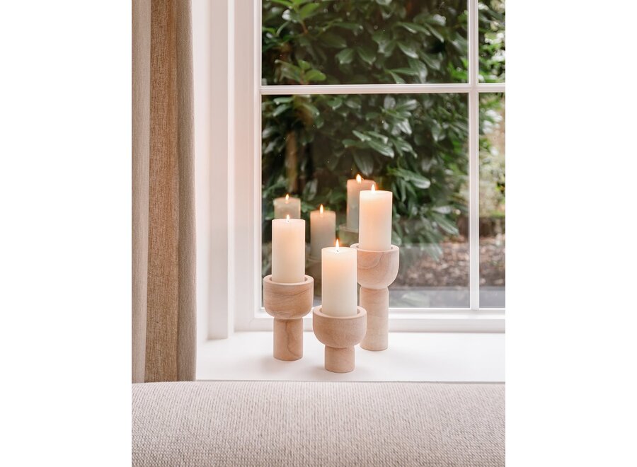 Candlestick 'Nyborg' S - smoke