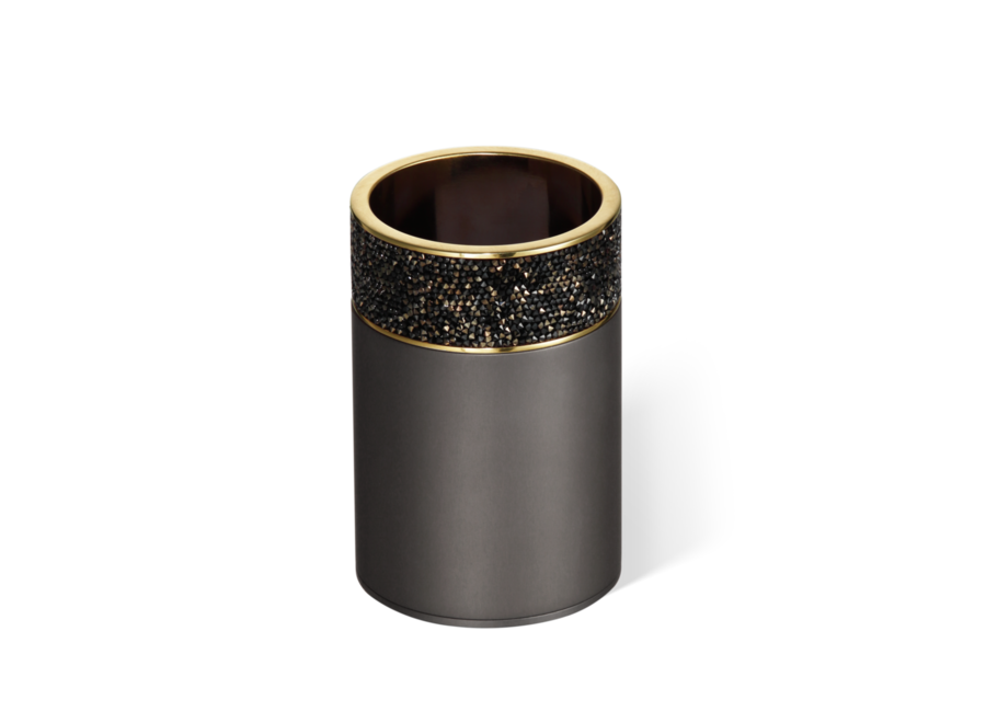 Opbergdoos 'Rocks' - Dark metal matt / Gold matt