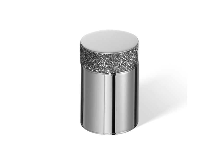 Storage box with lid Rocks - Chrome