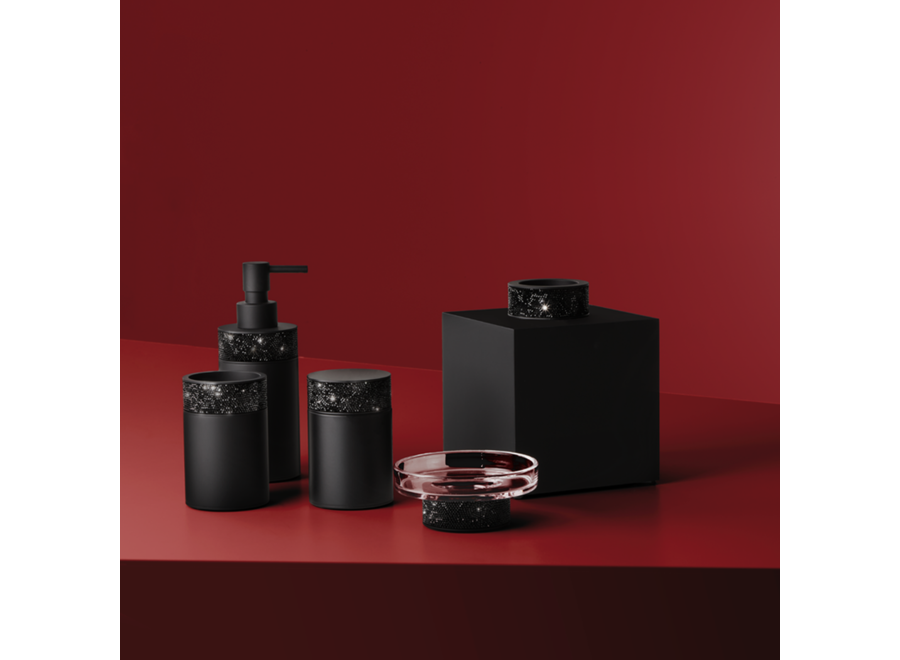 Boîte de rangement avec couvercle 'Rocks' - Black matt