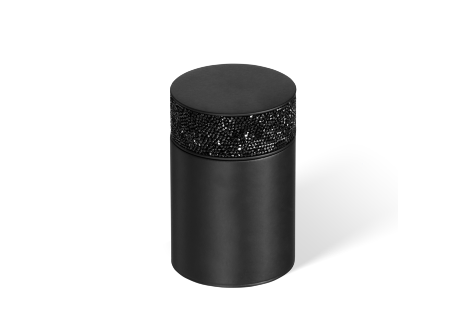 Storage box with lid Rocks - Black matt
