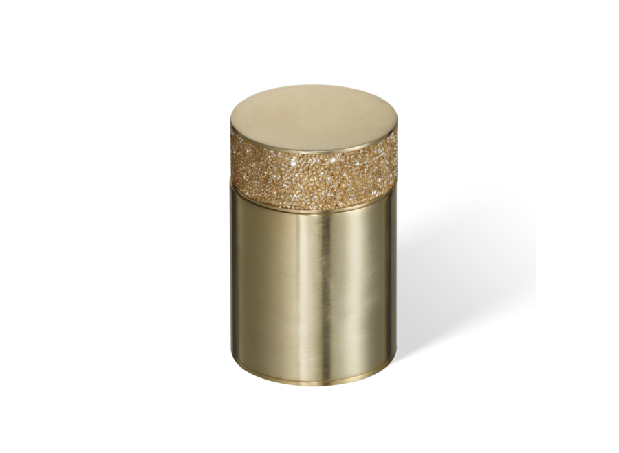 Aufbewahrungsbox mit Deckel 'Rocks' - Gold matt