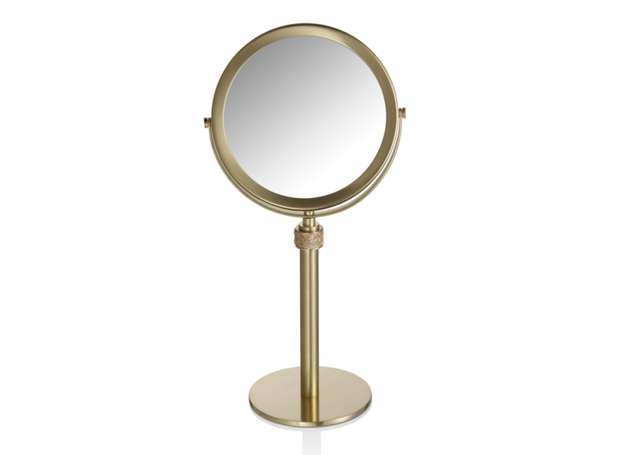 Kosmetikspiegel Rocks - Gold matt