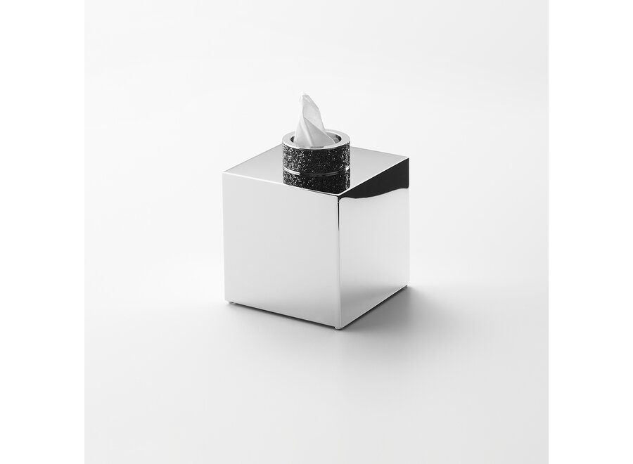 Tissue box 'Rocks' - Gold