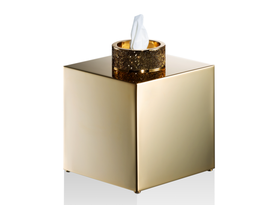 Taschentuchbox Rocks - Gold