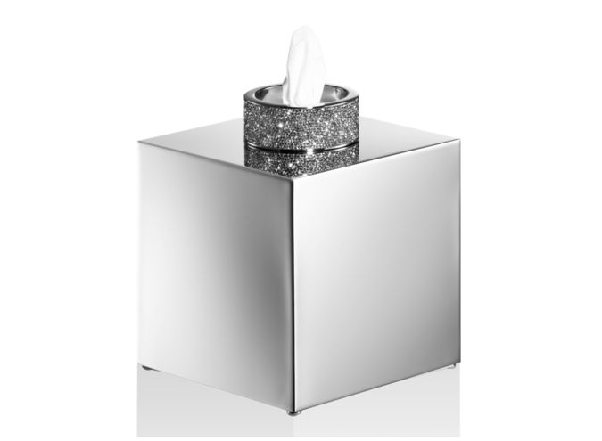 Tissue box Rocks - Chrome