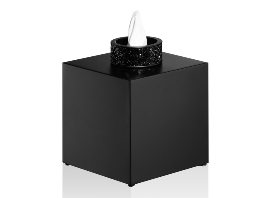 Taschentuchbox 'Rocks' - Black matt