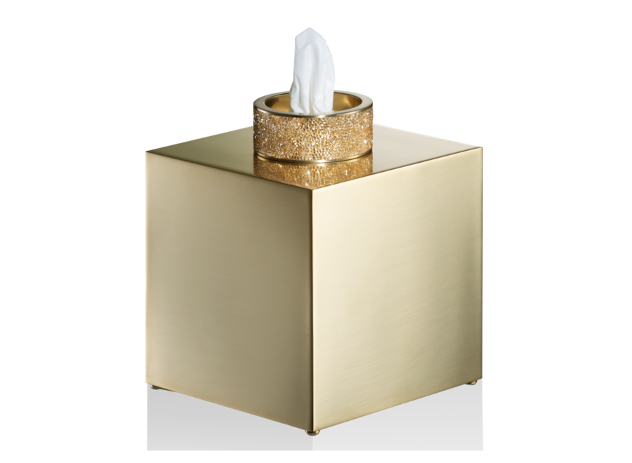 Taschentuchbox Rocks - Gold matt