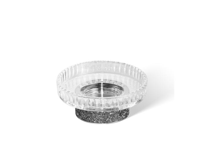 Zeepbakje Rocks - Chrome / Cut Glass