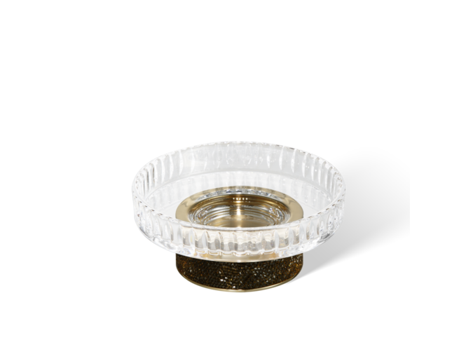 Seifenschale Rocks - Gold / Cut Glass