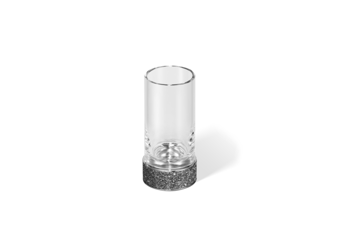 Beker Rocks - Chrome / Clear Glass