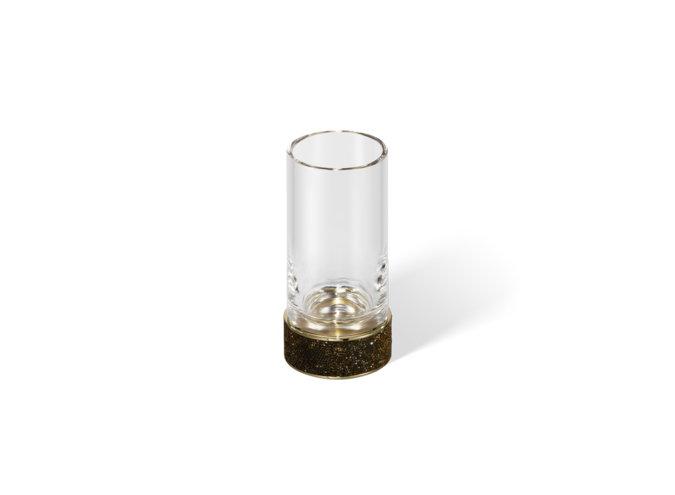 Gobelet  Rocks - Gold / Clear Glass