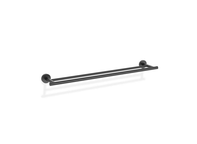 Porte serviette Basic - Double - Black matt