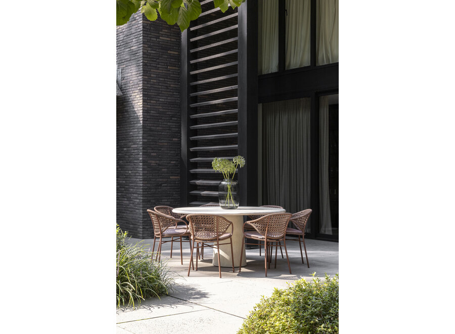 Table de jardin 'Corsica' - Gray - Rond