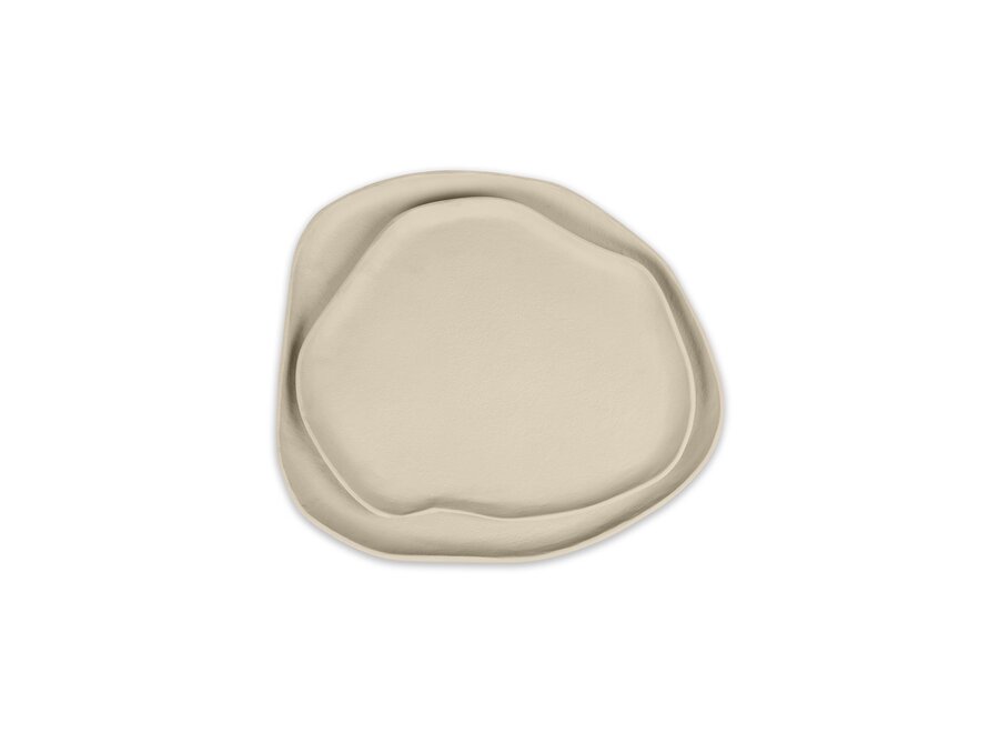 Organisch dienblad 'Kuna' - Sand