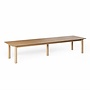 Low dining table 'Palma' - 377cm - Teak