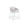 High dining chair 'Rob' - White Taupe
