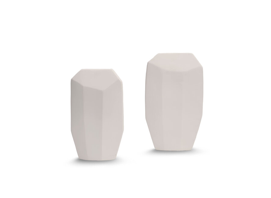 Vase 'Misko' - Grey White