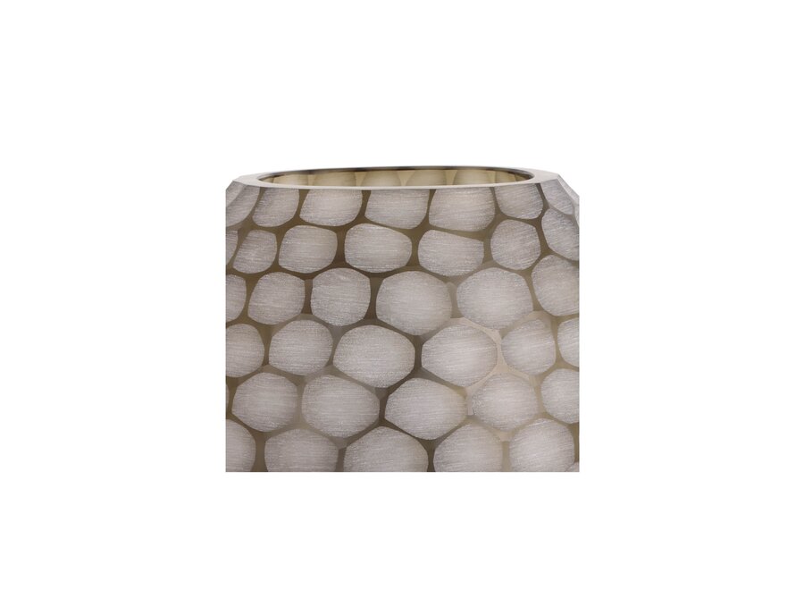 Vase 'Amazez' - smoke/grey - M