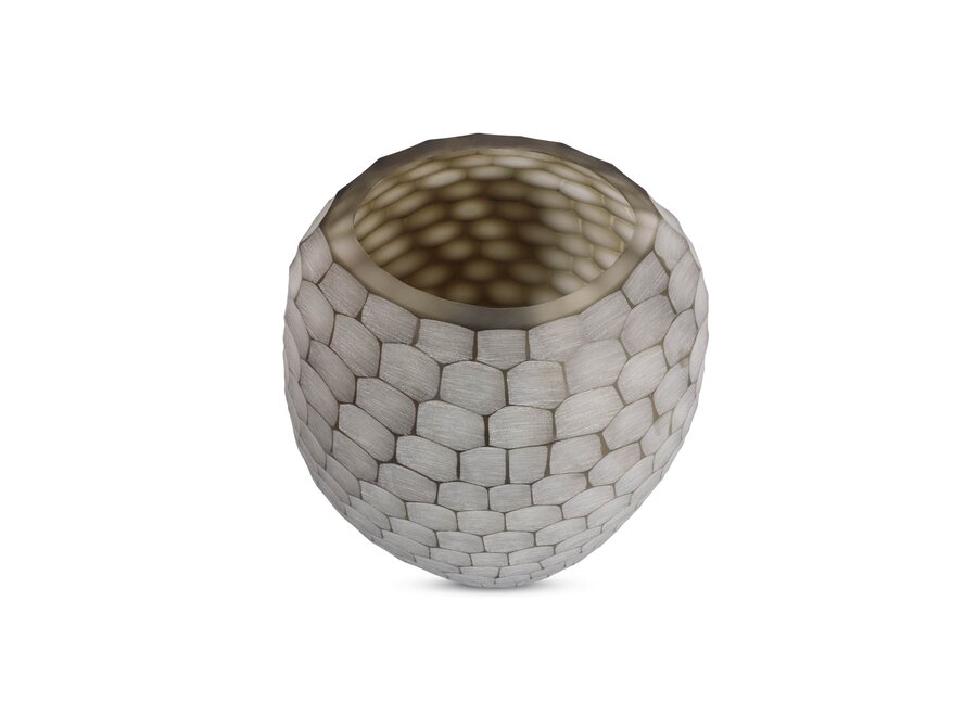 Vase 'Amazez' - smoke/grey - L