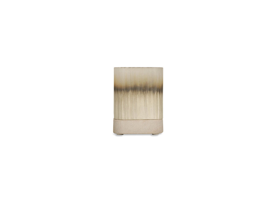 Teelicht 'Ine' - Smoke/Beige