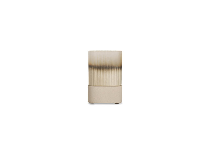 Windlicht 'Ine' - Smoke/Beige - XS