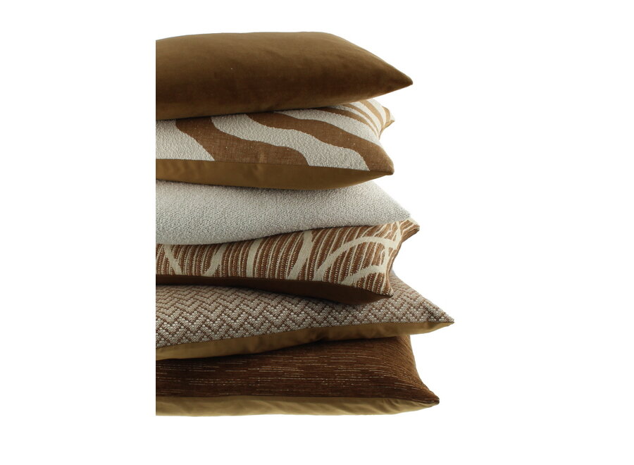 Sierkussen Siggy White/Camel