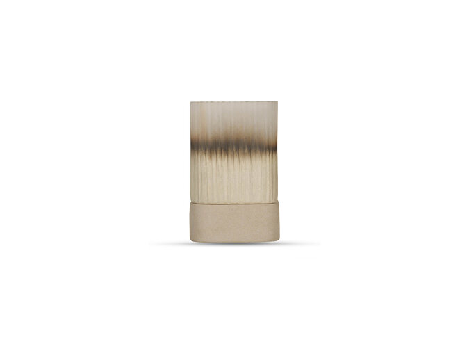 Porte-bougie 'Ine' - Smoke/Beige - S