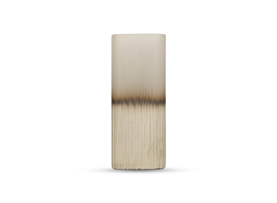 Windlicht 'Ine' - Smoke/Beige - M