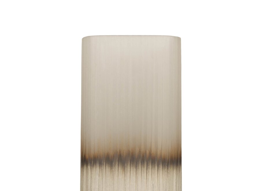 Porte-bougie 'Ine' - Smoke/Beige - M
