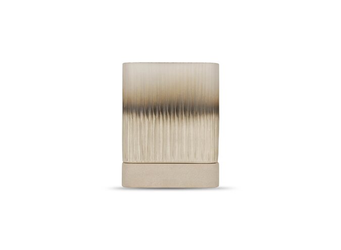Windlicht 'Ine' - Smoke/Beige - L