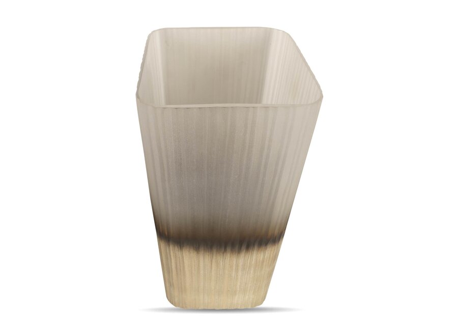 Windlicht 'Ine' - Smoke/Beige - XL