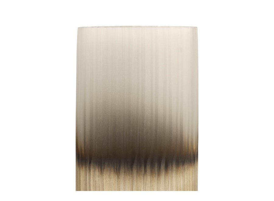 Windlicht 'Ine' - Smoke/Beige - XL