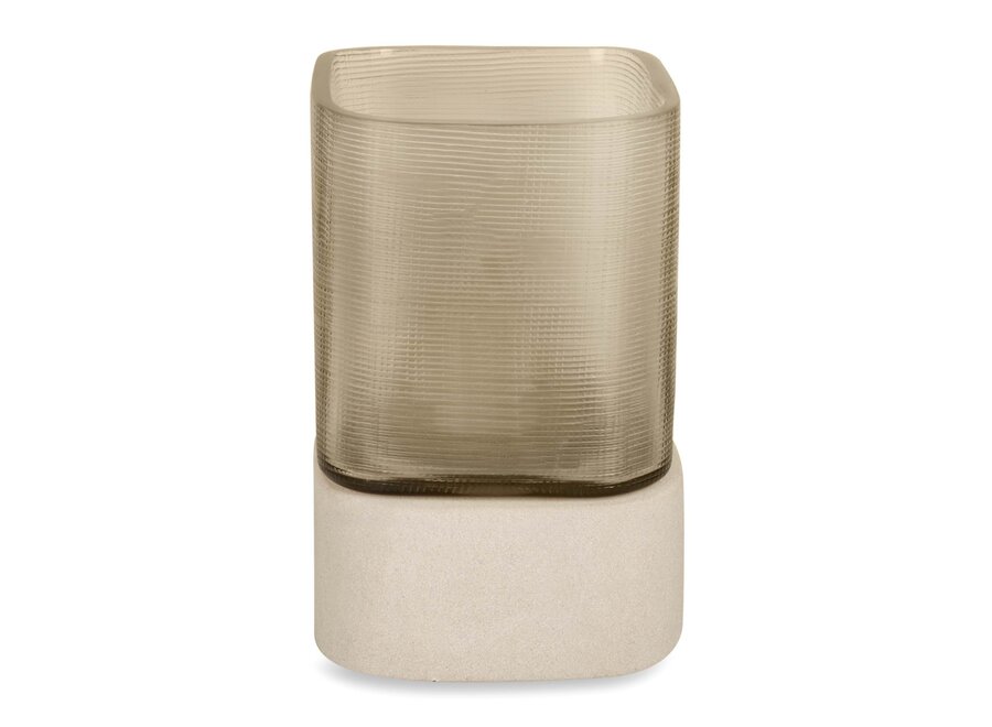 Porte-bougie 'Ine' - Smoke - XS