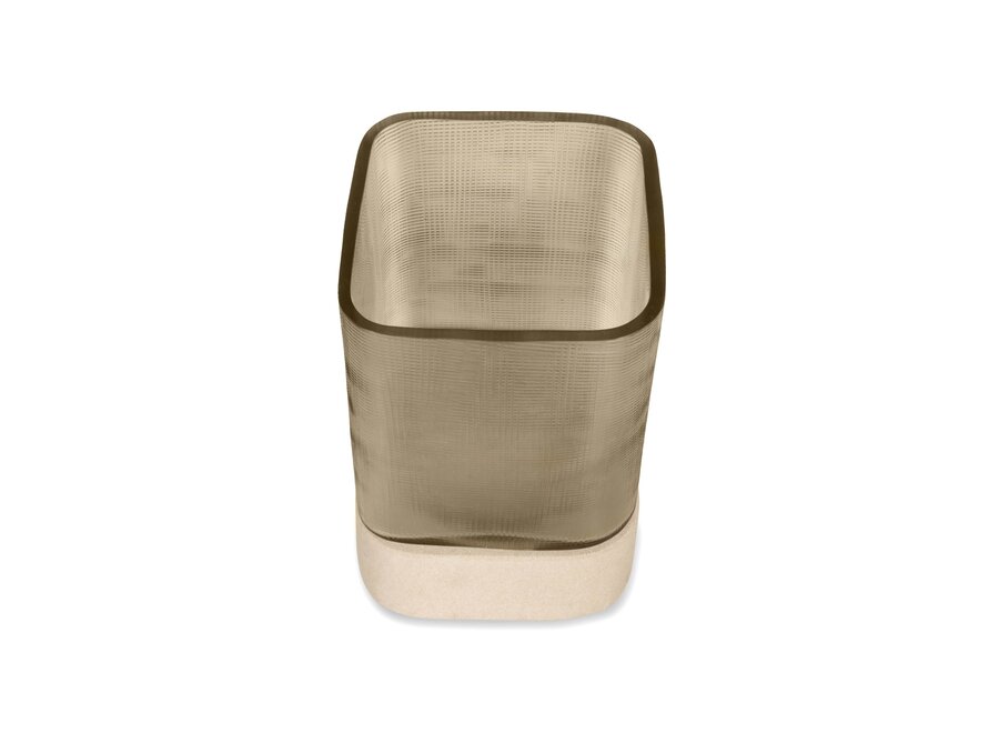 Porte-bougie 'Ine' - Smoke - S