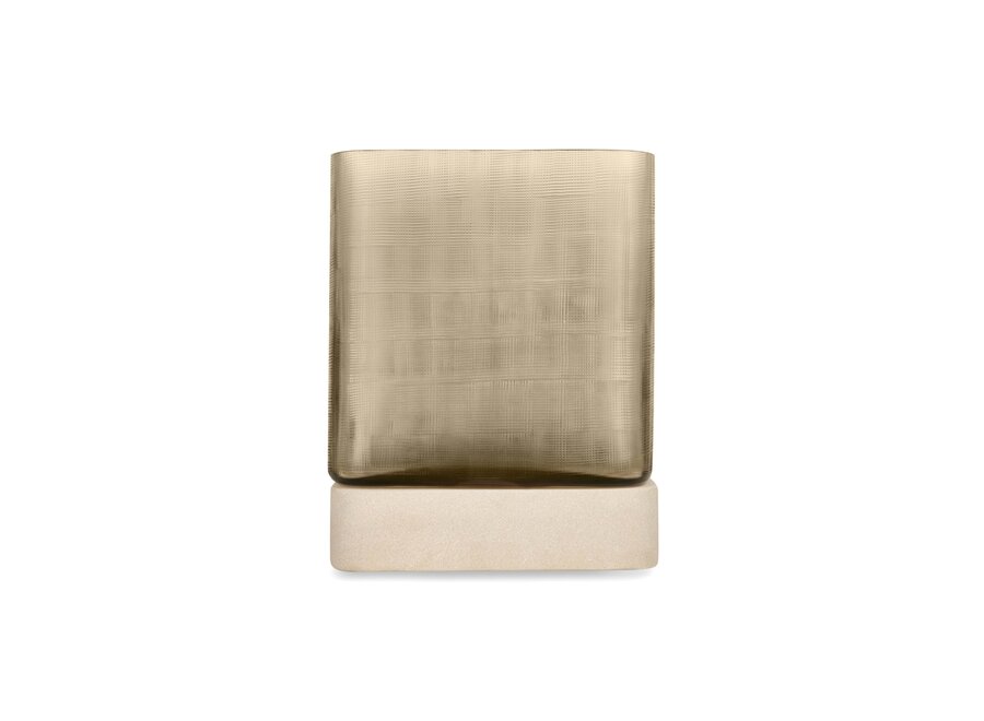 Porte-bougie 'Ine' - Smoke - L