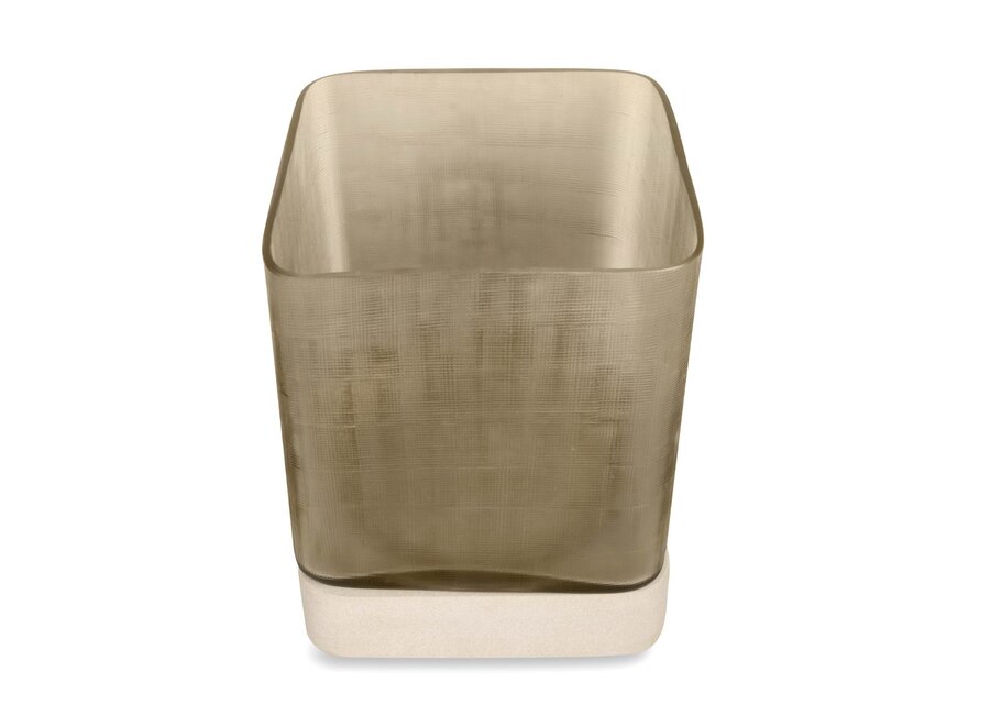 Porte-bougie 'Ine' - Smoke - L