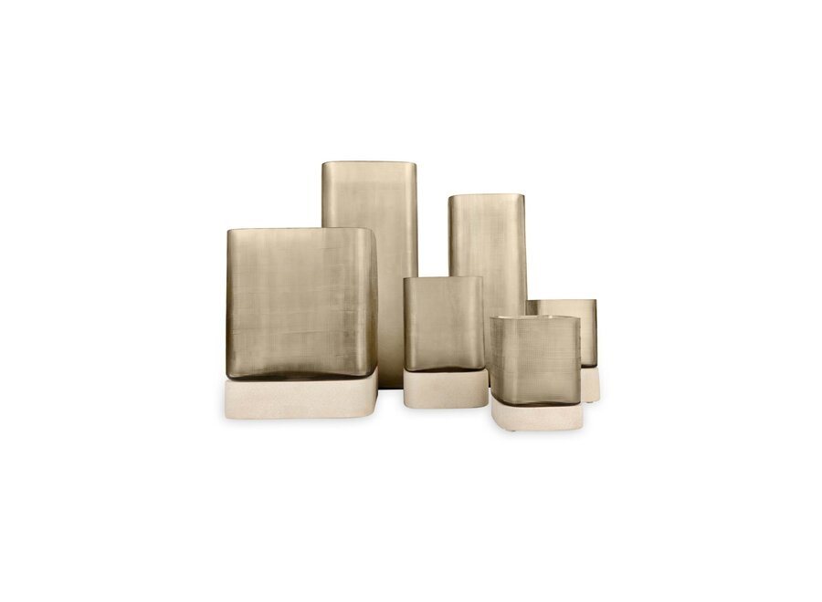 Porte-bougie 'Ine' - Smoke - XL