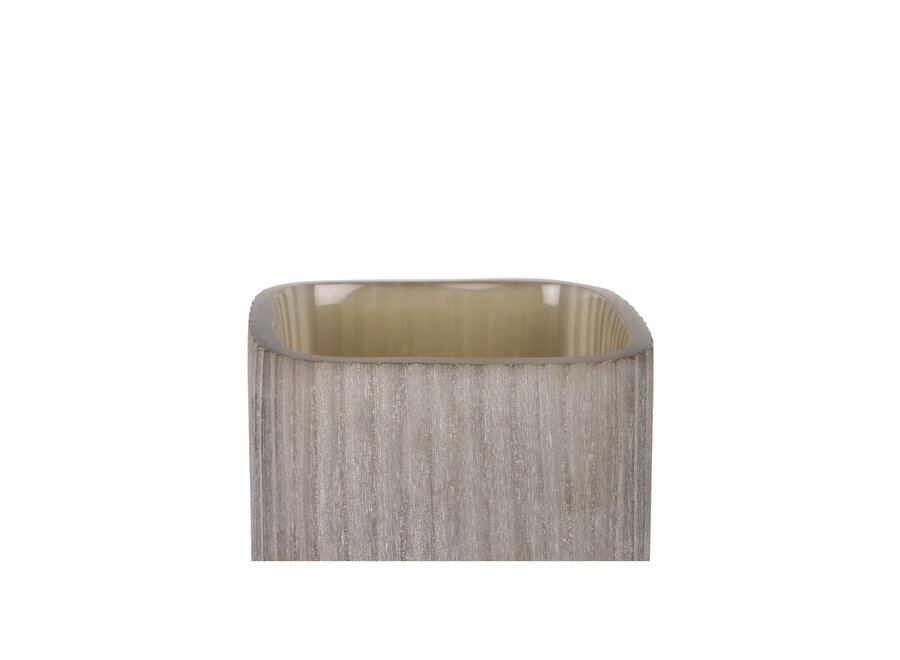 Tea light 'Ine' - Frosted Smoke