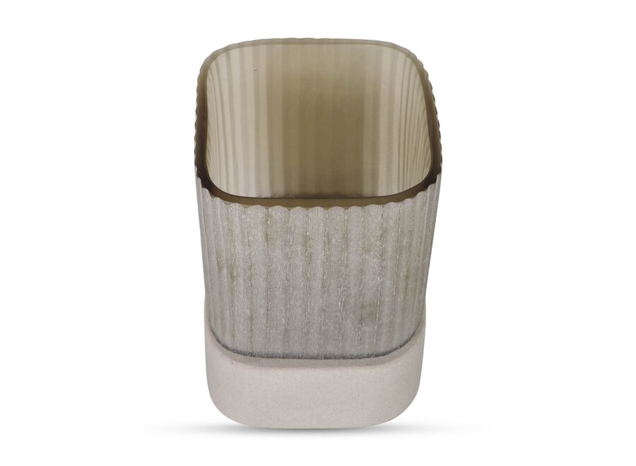 Porte-bougie 'Ine' - Frosted Smoke - XS