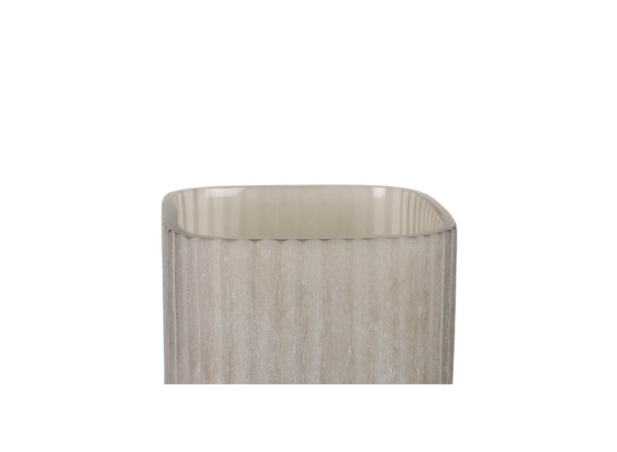 Windlicht 'Ine' - Frosted Smoke - XS