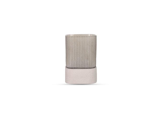 Porte-bougie 'Ine' - Frosted Smoke - XS