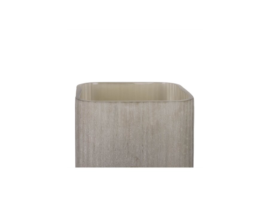 Porte-bougie 'Ine' - Frosted Smoke - S