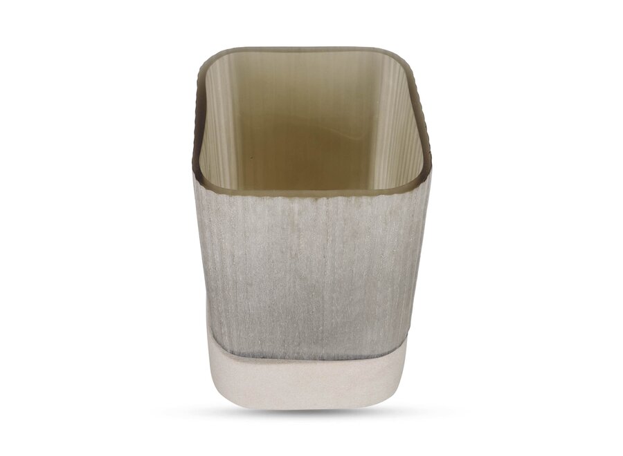 Porte-bougie 'Ine' - Frosted Smoke - S