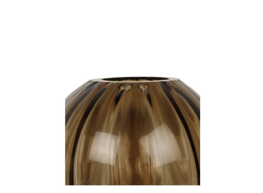 Vase 'Nola' Dark Smoke - L
