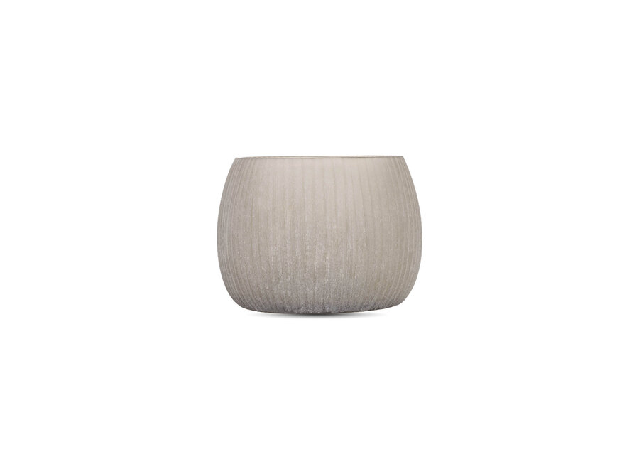 Vase 'Mia' - Frosted Smoke - S