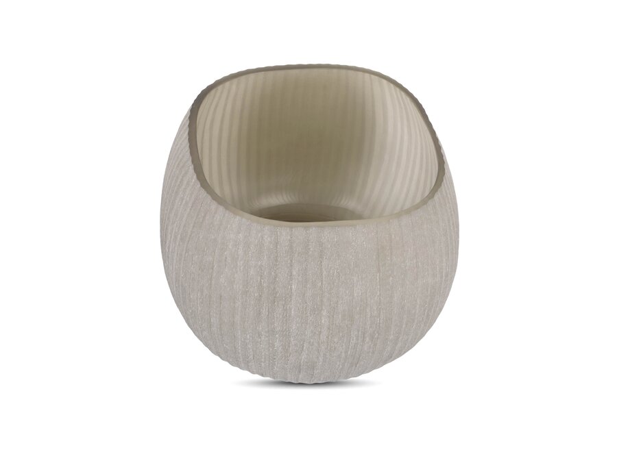 Vase 'Mia' - Frosted Smoke - S