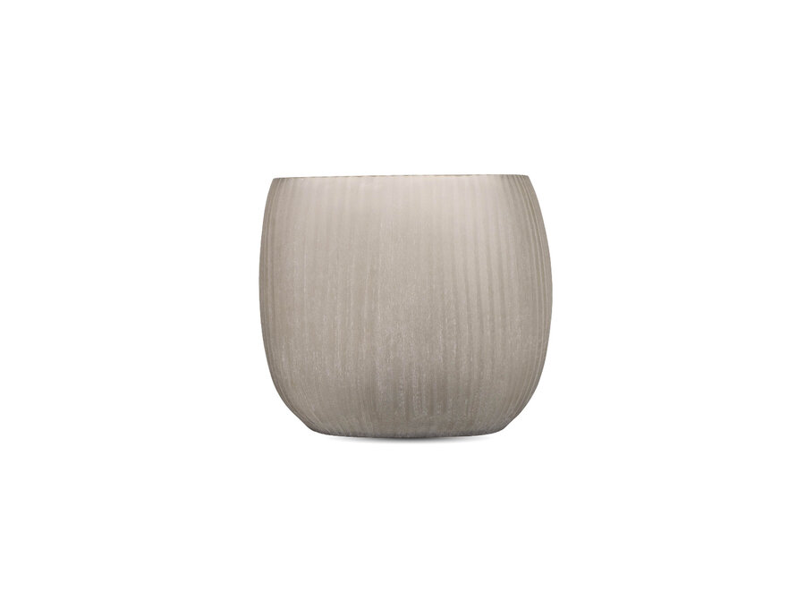 Vase 'Mia' - Frosted Smoke - M